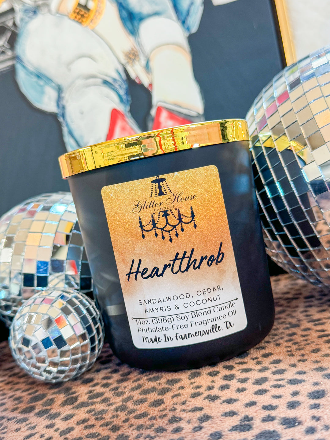 Glitter House 14 oz. candle