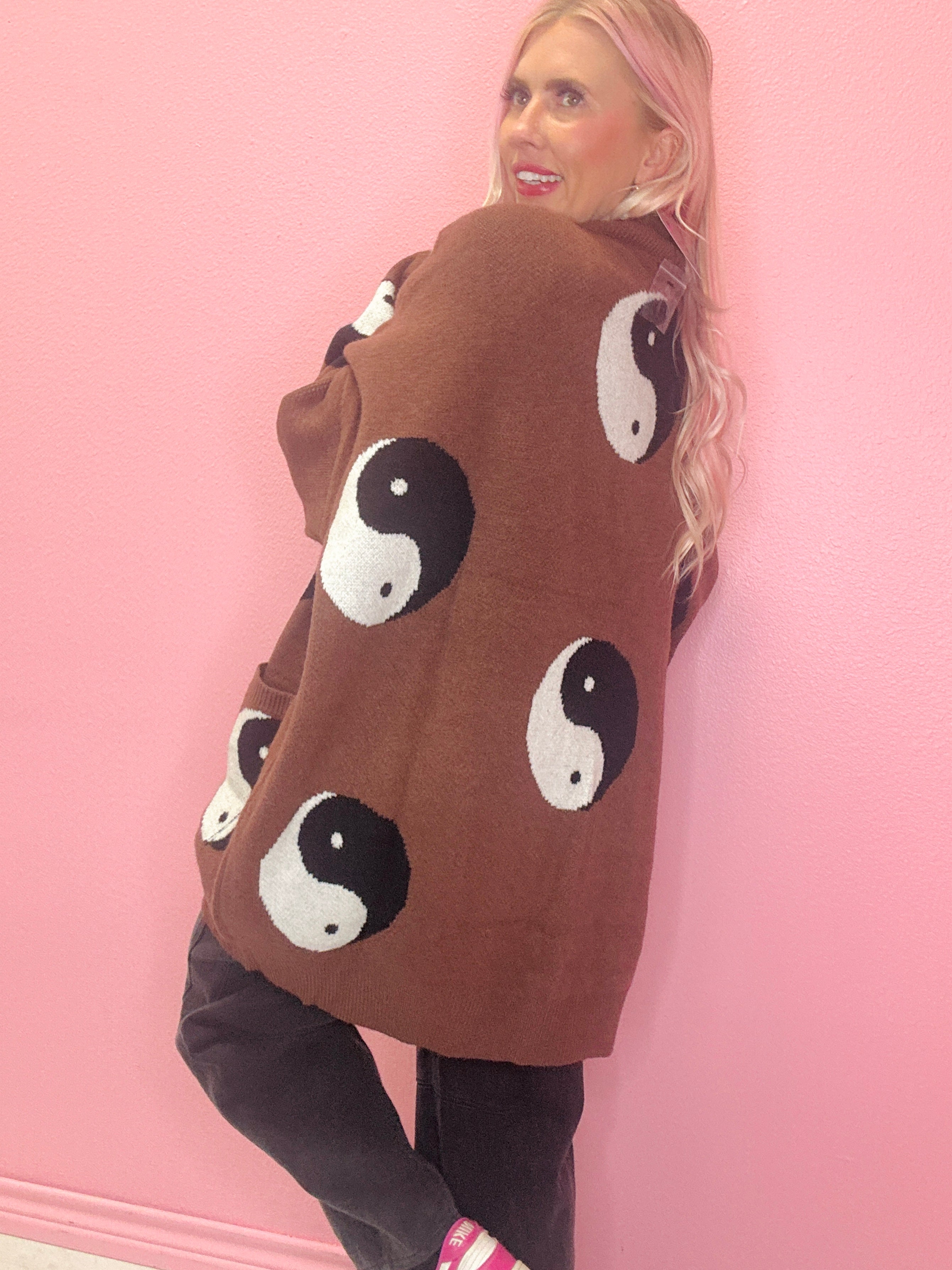 Oversized Yin Yang Cardigan – Shop The Pug