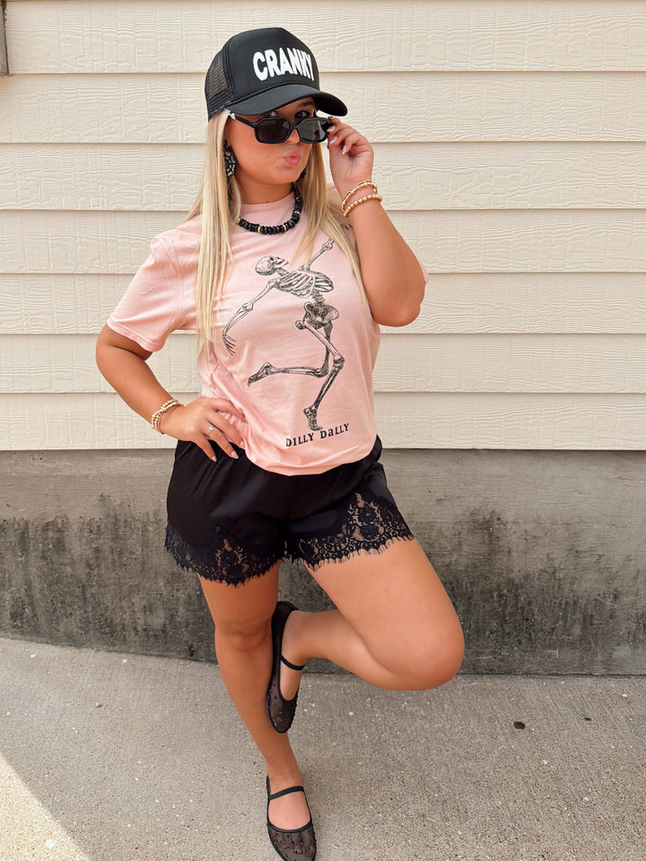 Dilly Dally Skeleton Tee