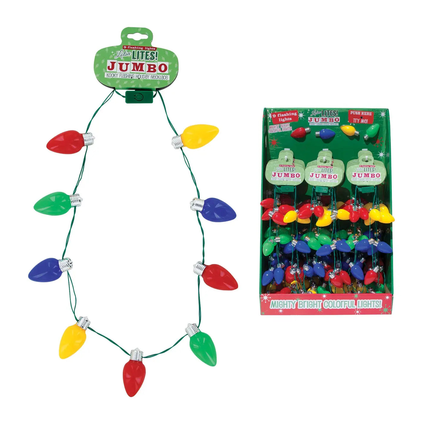 Jumbo Flashing Bulb Necklace
