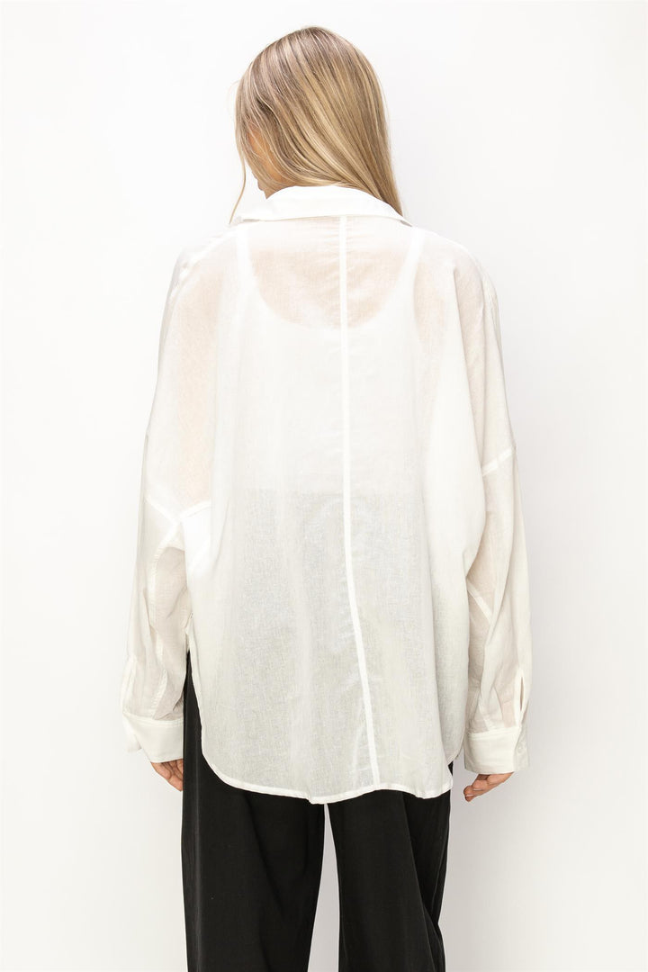 The Kinsley Oversized Button Down Shirt