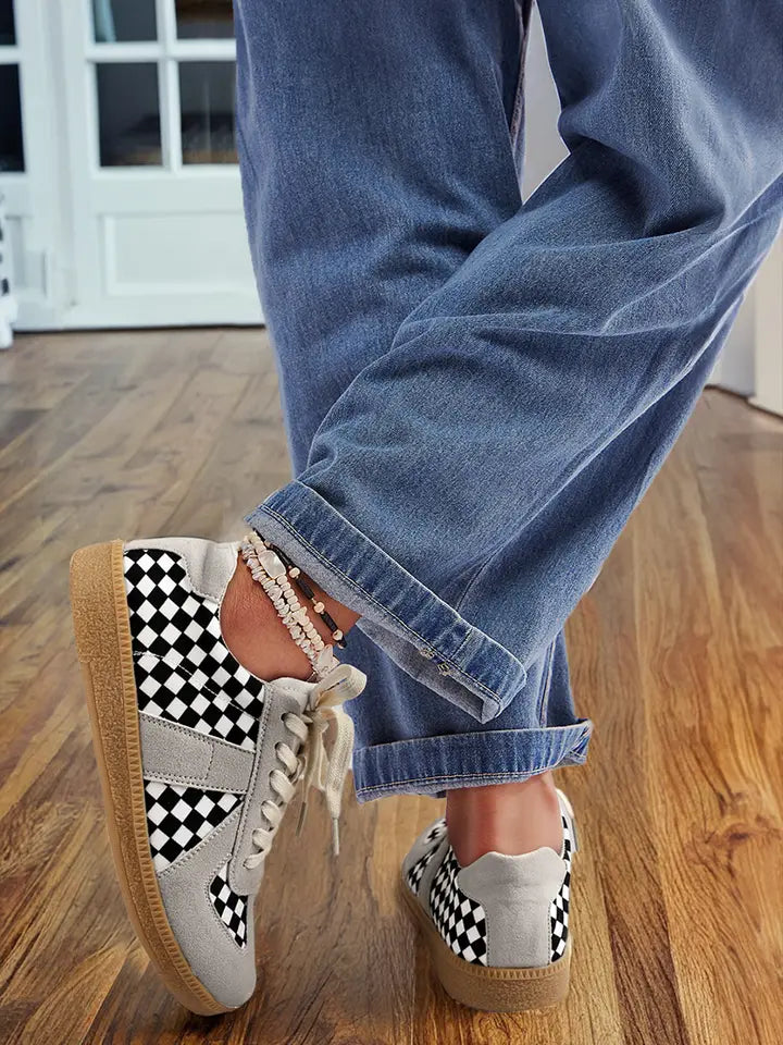 The Ashlynn Checker Print Sneaker