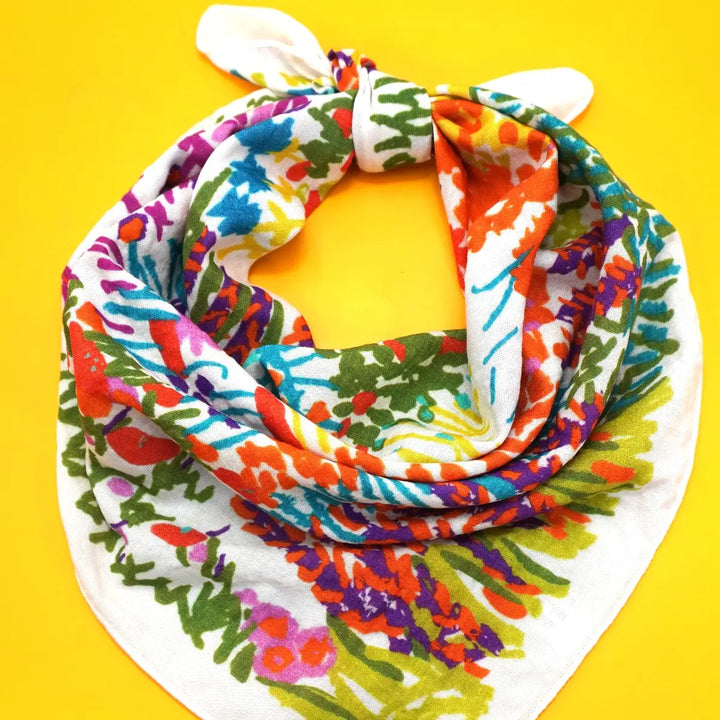 The Petal Whisper Bandana Scarf