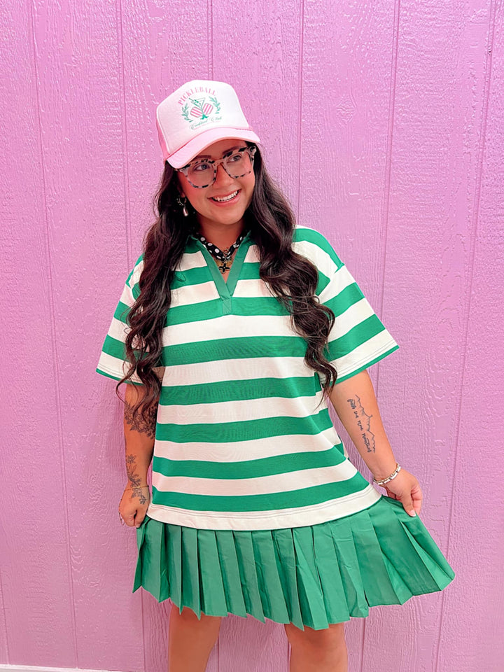 Basil Bliss Pleated Dress