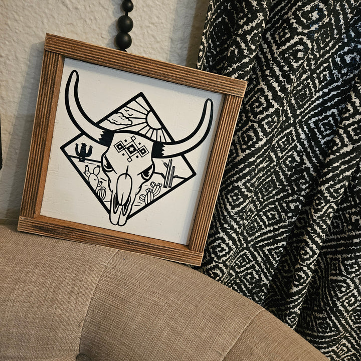 Western Cow Skull Sign