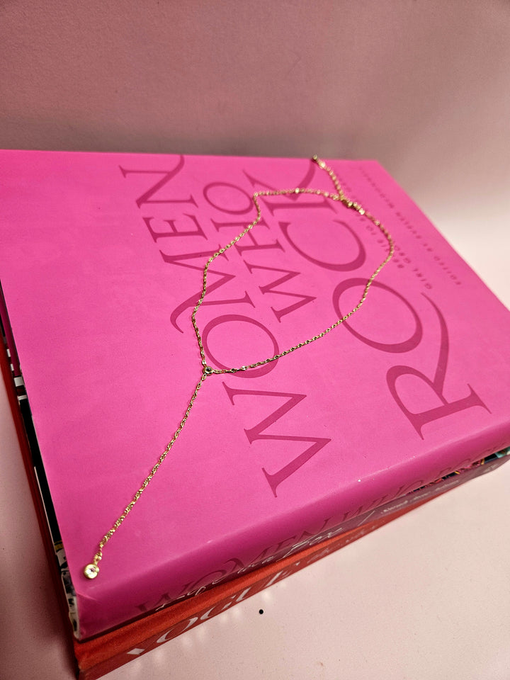 Dainty Chain Link Y Necklace