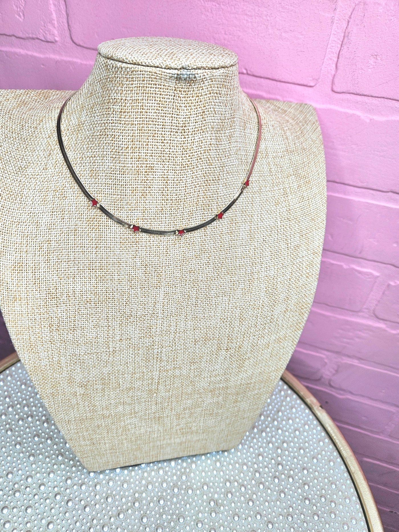 The Dundie Red Star Choker Necklace