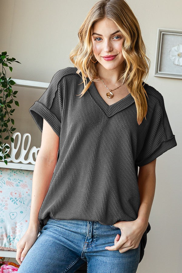 The Lindy Urban Ribbed Top
