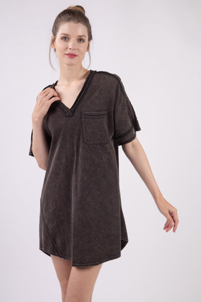 Miki Mineral Washed Dress
