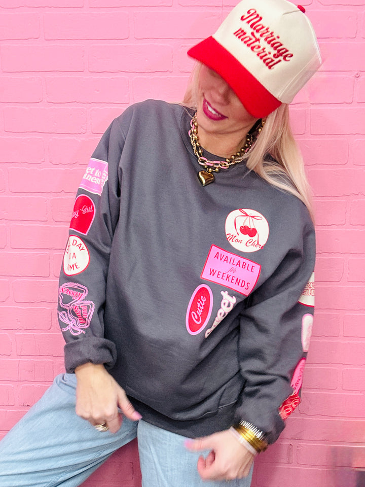 Lover Girl Patch Sweater