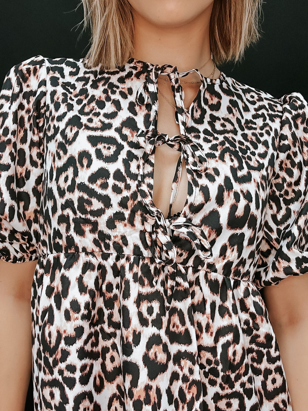 The Mayah Puff Sleeve Mini Dress