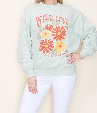 Wild Love Flowers Sweatshirt