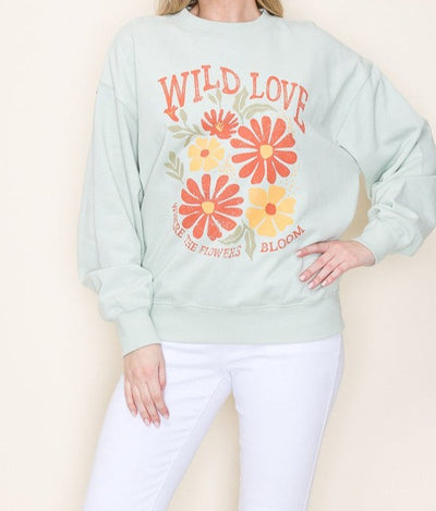 Wild Love Flowers Sweatshirt