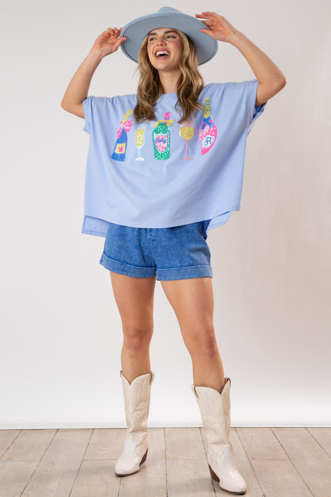 Champagne Sequin Top