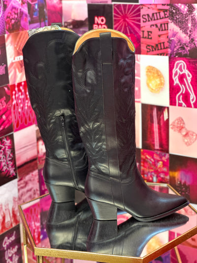 Black Western Cowboy Boots