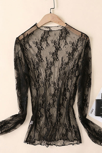 Lace Long Sleeve Top