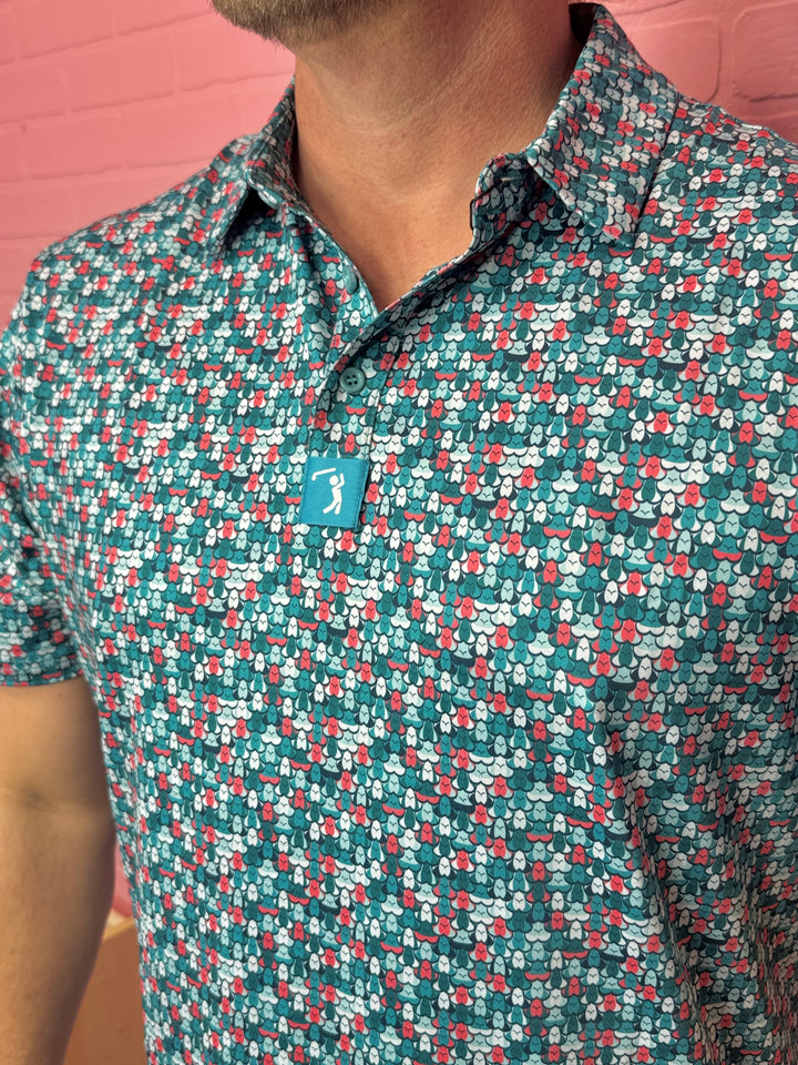 Eyes Up Here The 305 Men’s Polo Shirt