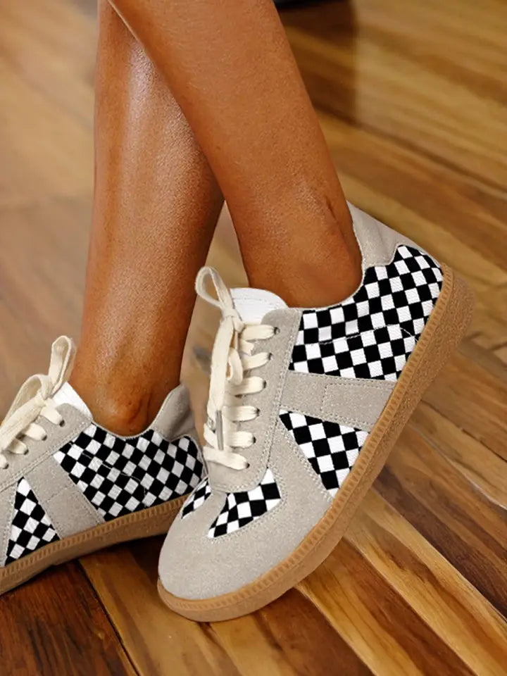 The Ashlynn Checker Print Sneaker