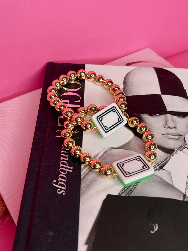 Mahjong Lover Beaded Bracelet