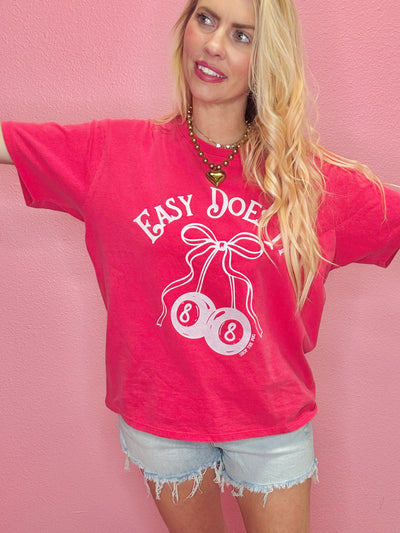 Easy Does It Cherry Tee