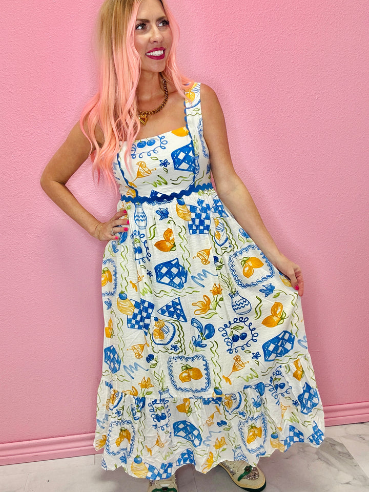 On A Picnic Midi Dress