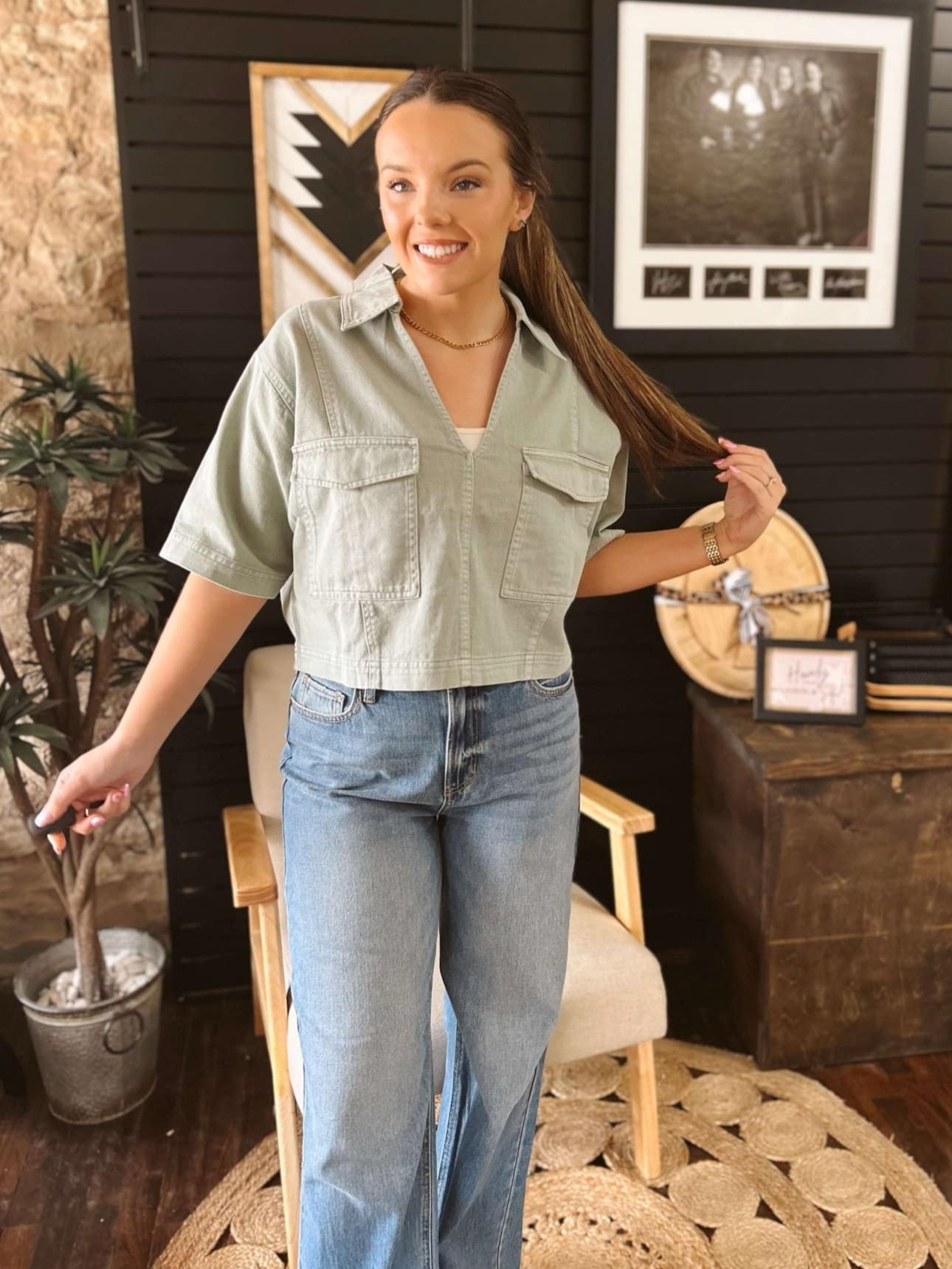 The Eve Denim Top