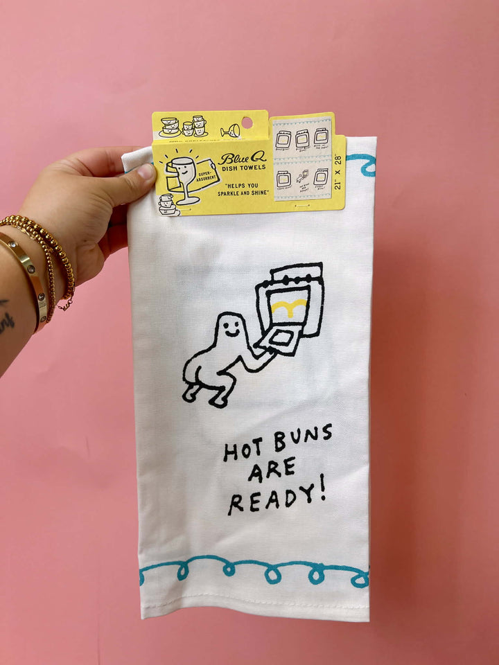 Hot Buns Are Ready Dish Towel