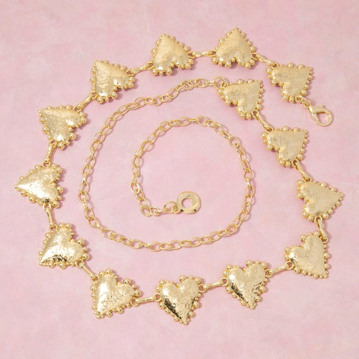 Heartbreaker Hammered Luxe Chain Belt
