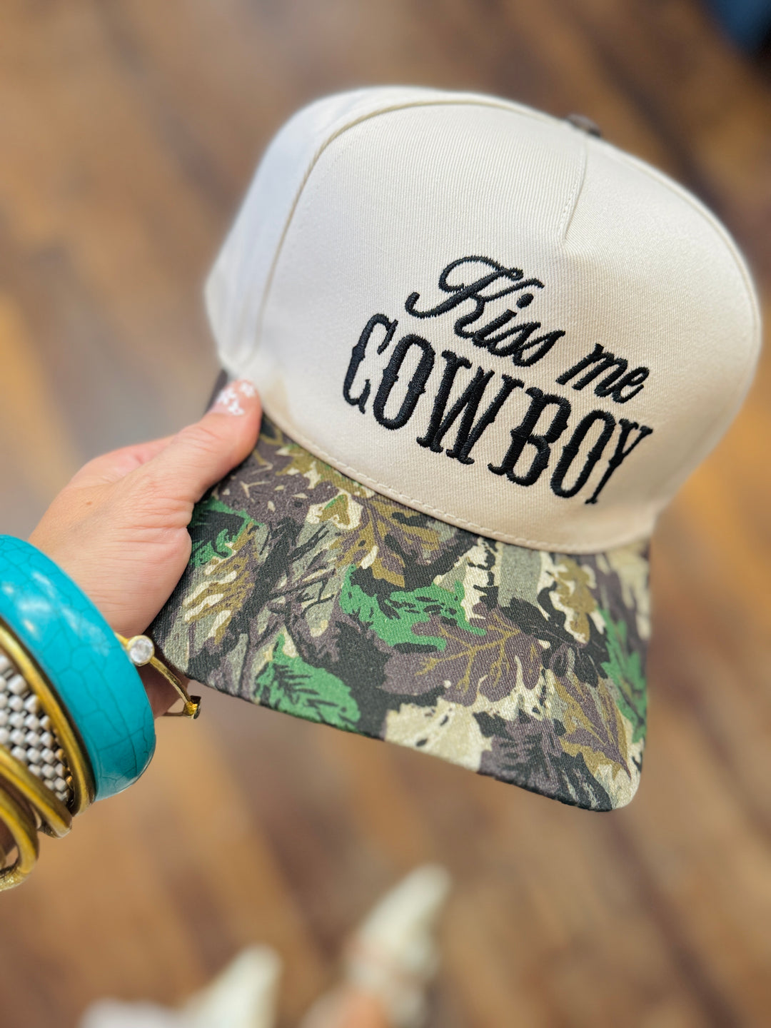 Kiss Me Cowboy Trucker Hat