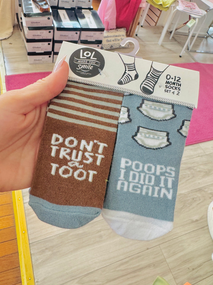 Poops I Did It Again Baby Socks