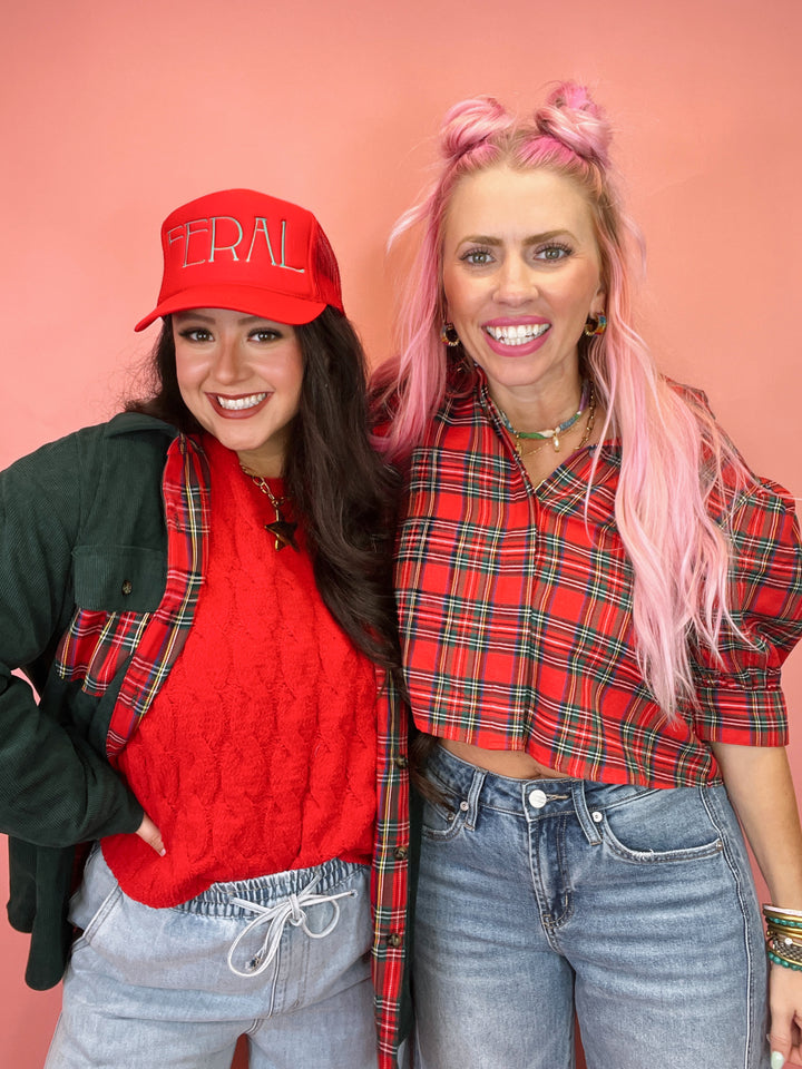 The Torrance Plaid Top