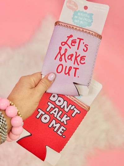 Let's Make Out Reversible Can Cooler