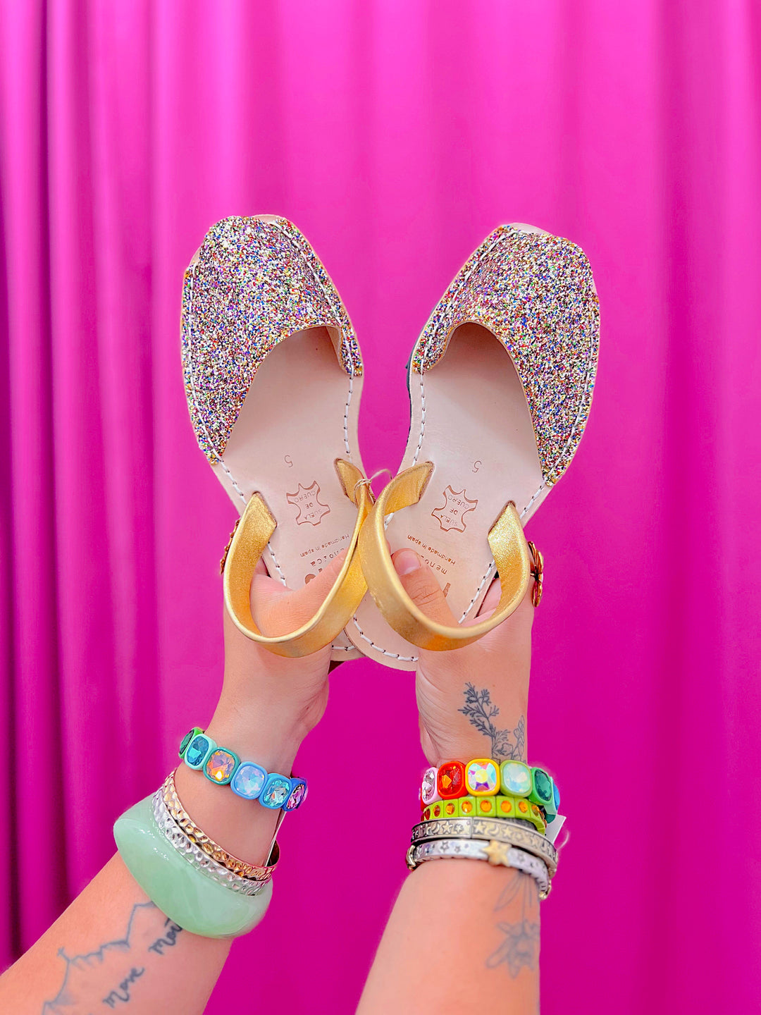 Glitter & Gold Sandals