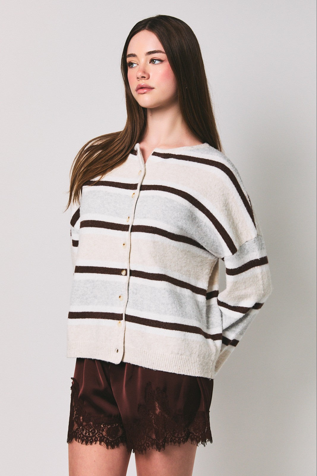 Nantucket Stripe Cardigan