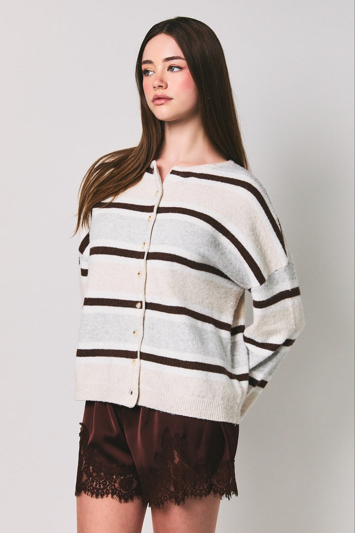 Nantucket Stripe Cardigan