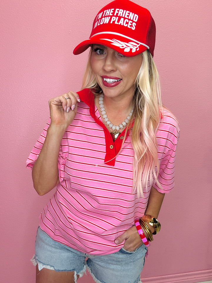 The Coastal Cool Oversized Stripe Top