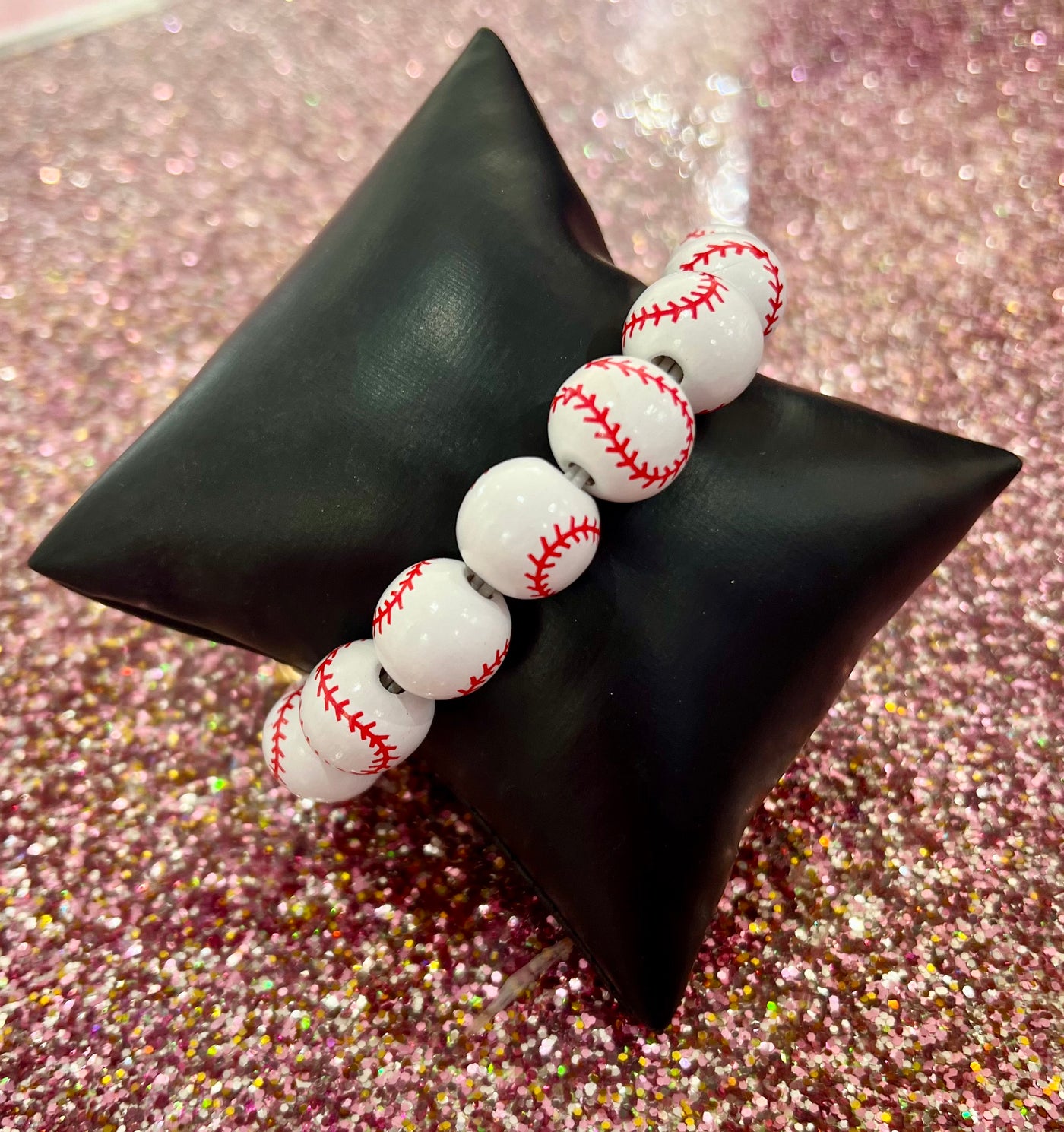 Baseball Keychain Wristlet