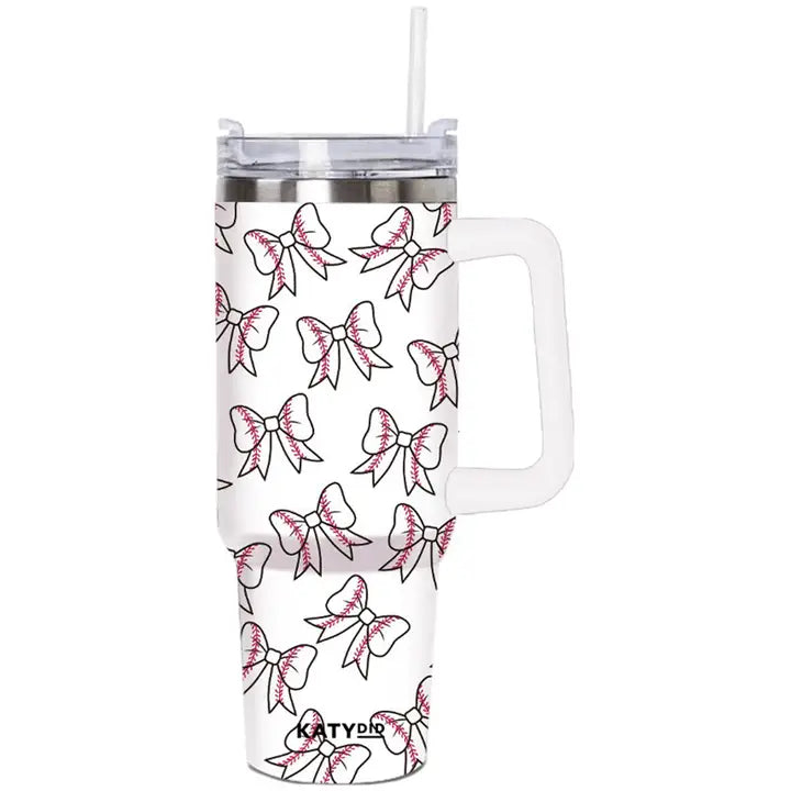 Baseball Bow 40 oz Tumbler