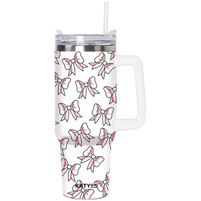 Baseball Bow 40 oz Tumbler