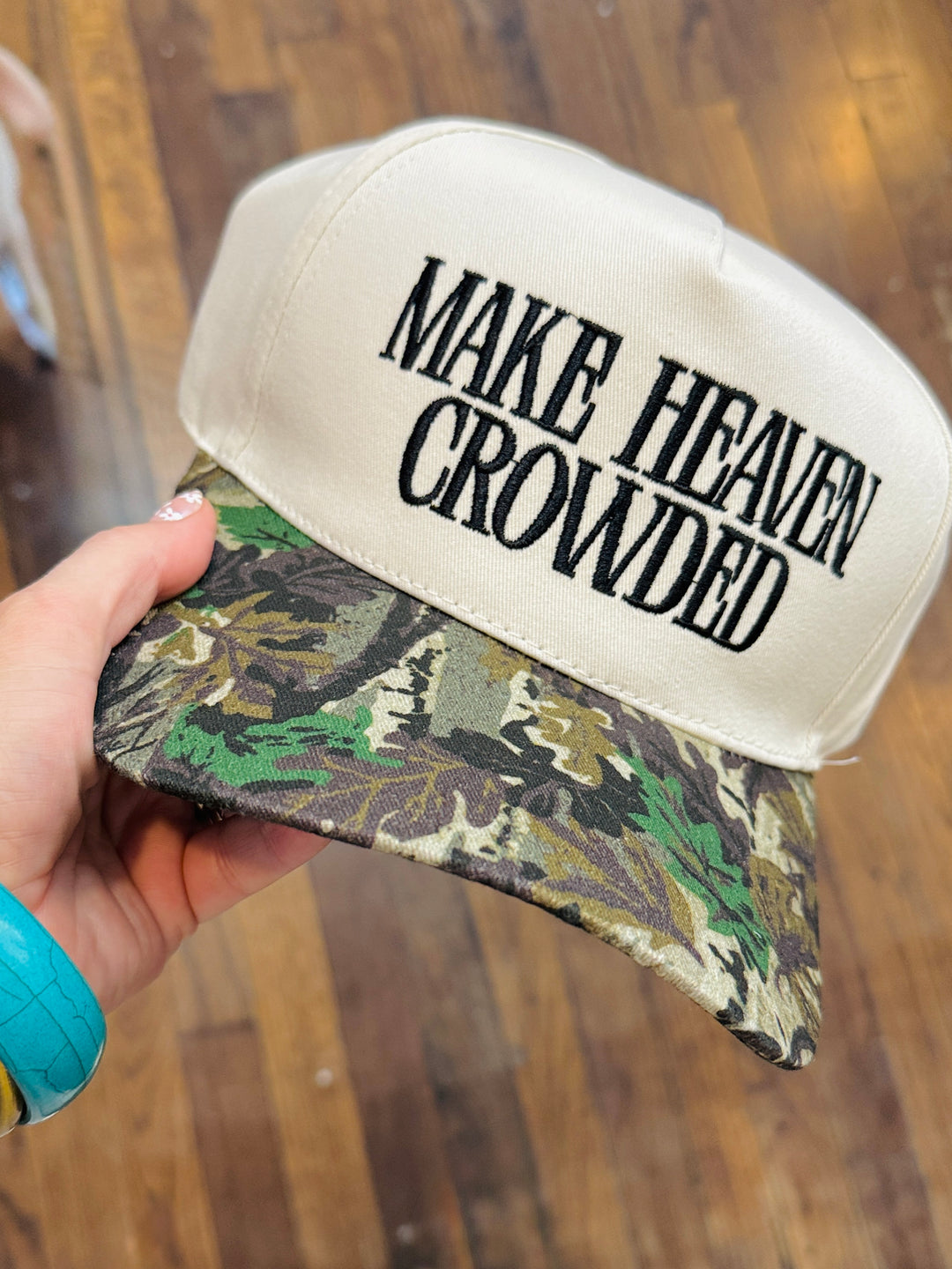 Make Heaven Crowded Trucker Hat