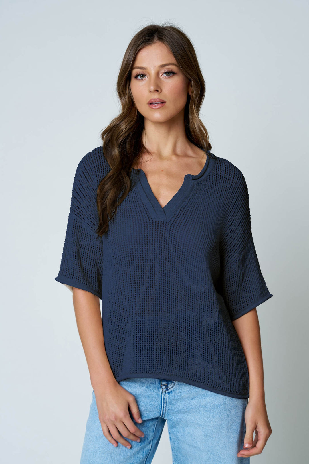 Barely Breezy Crochet Dreams Sweater Top