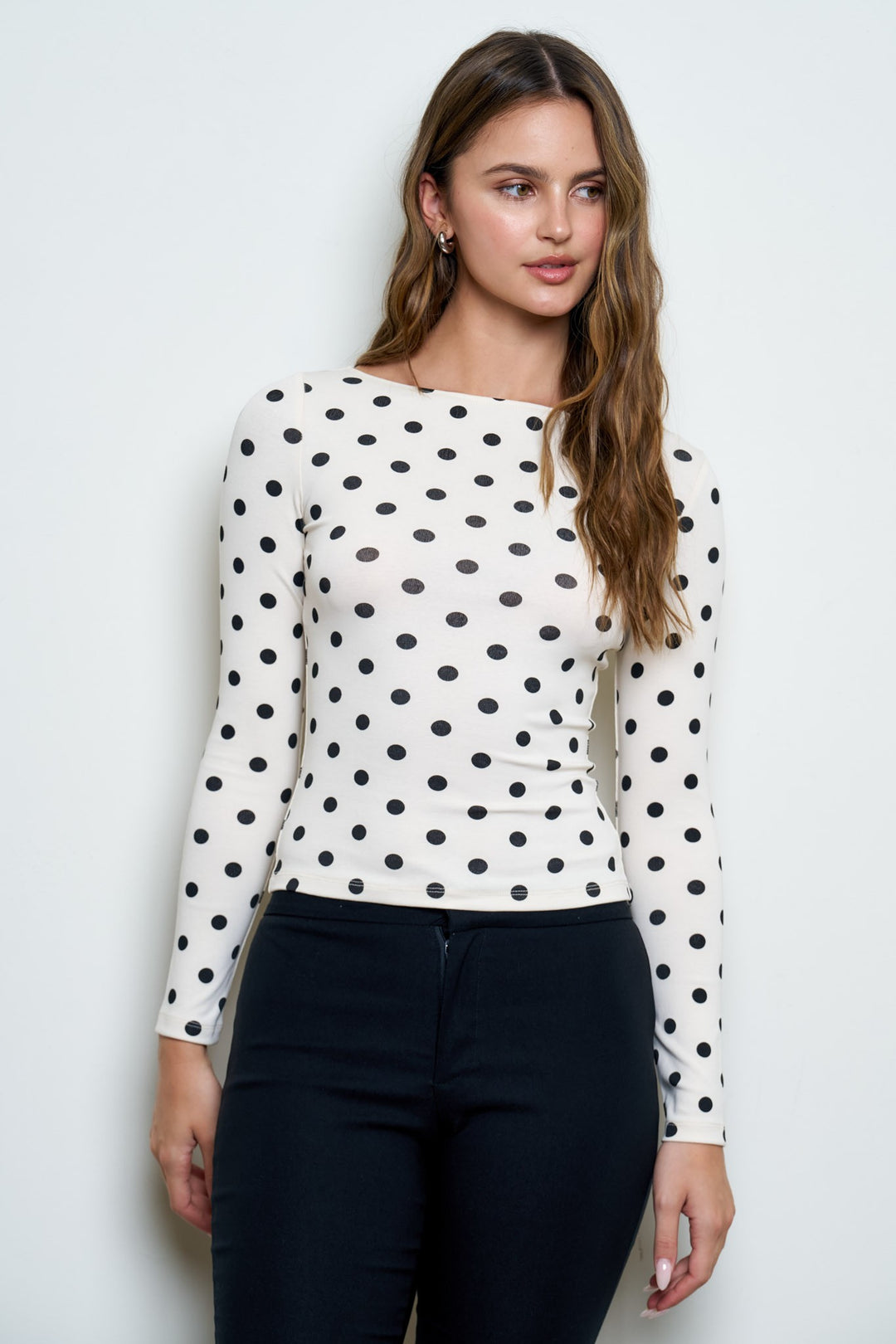 Polka Dot Darling Knit Top