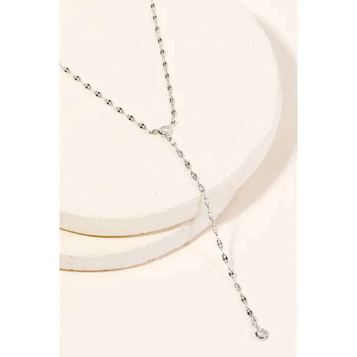 Dainty Chain Link Y Necklace