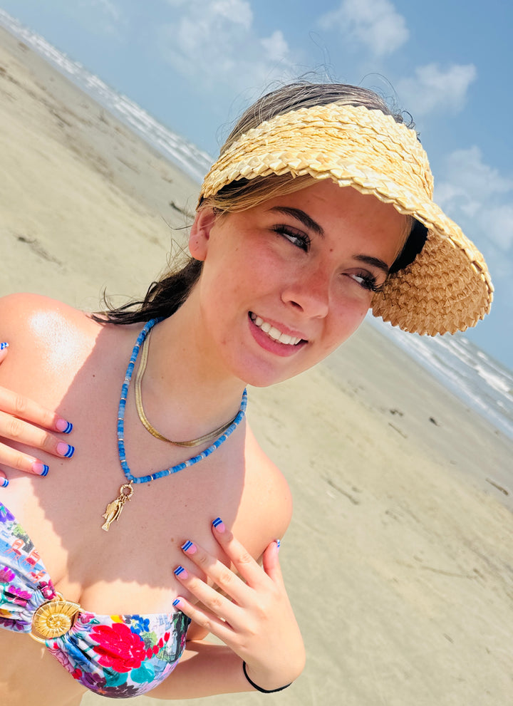 Sunny Days Straw Visor