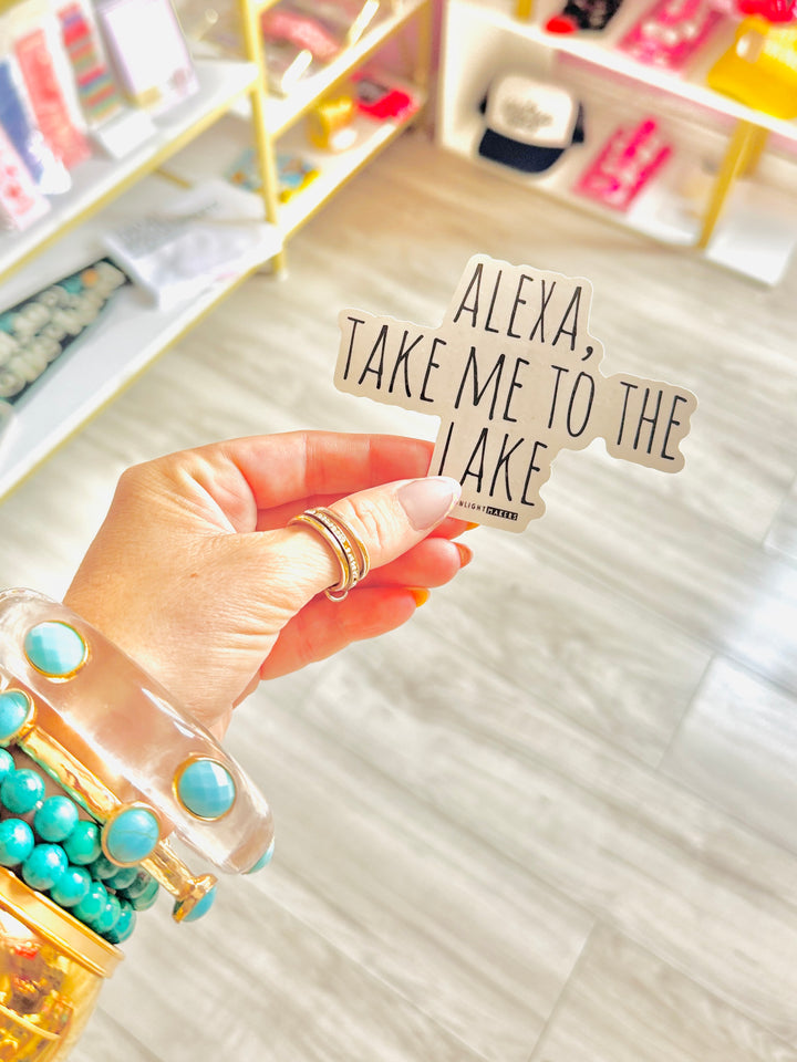 Alexa Take Me To The Lake Sticker