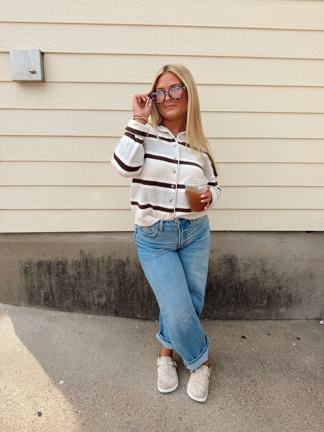 Nantucket Stripe Cardigan