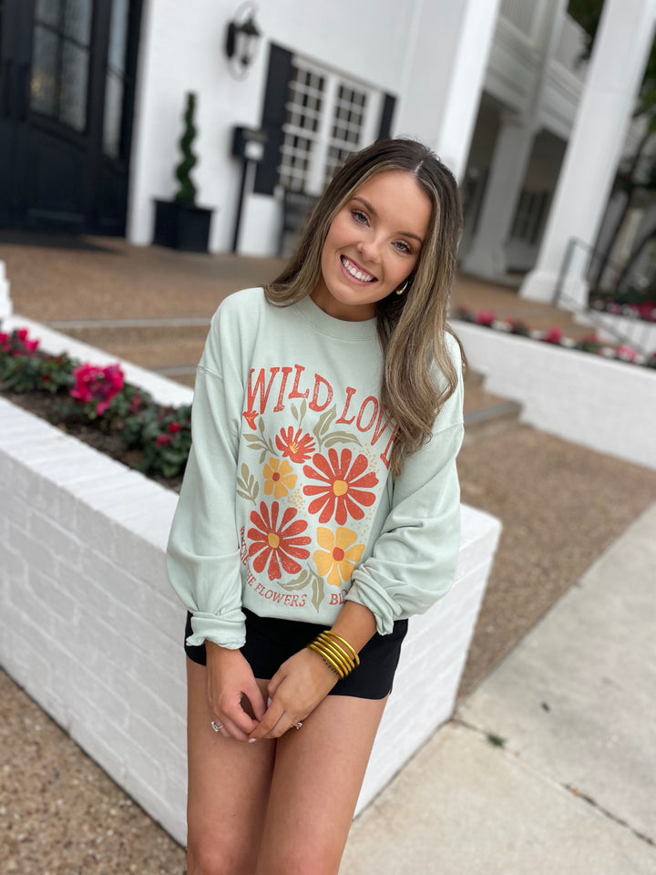 Wild Love Flowers Sweatshirt