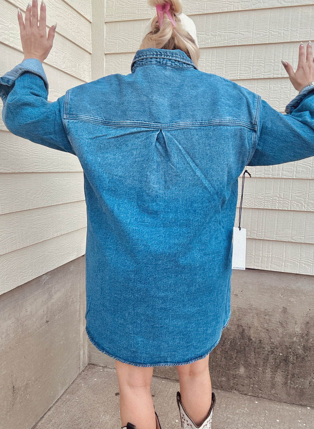 Blue Jean Beauty Shirt Dress