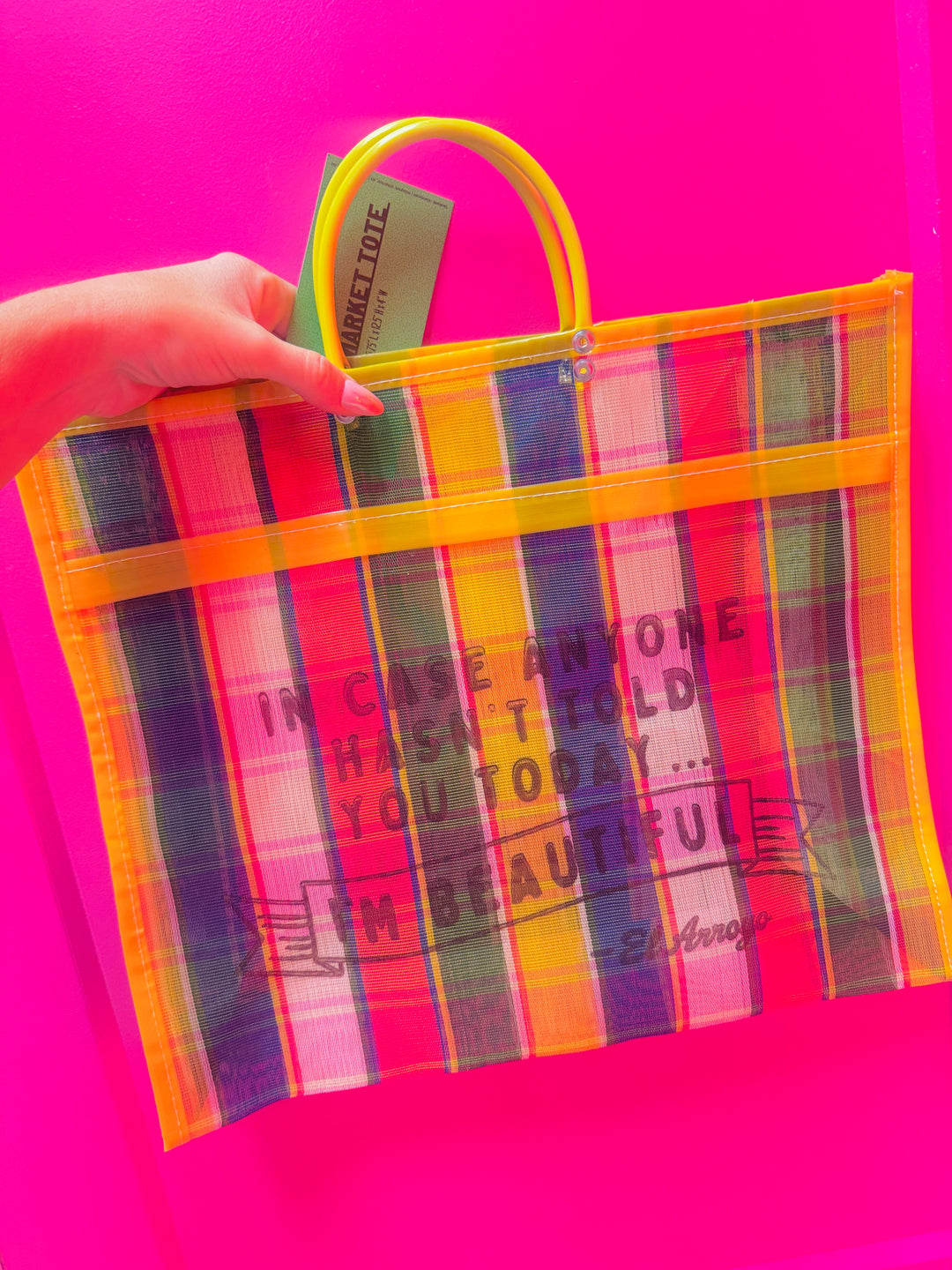 I'm Beautiful Mesh Tote