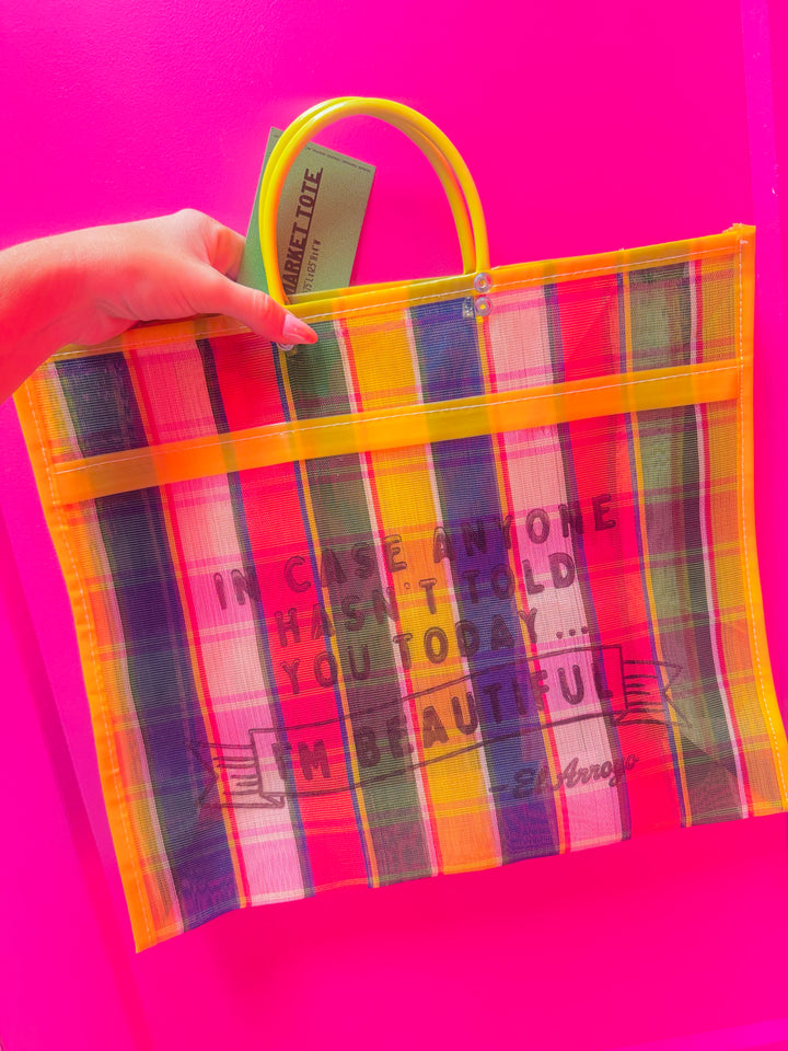 I'm Beautiful Mesh Tote